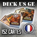US & GE DECK CARTES ACTION - HEROES OF NORMANDIE - VF