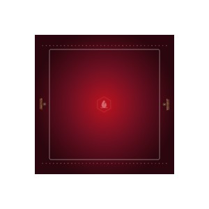 Rouge - NEOPRENE 2mm - Tapis de jeu 90 x 90 cm - 3' x 3'