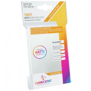Gamegenic - 50 sleeves Matte 73x122 - TAROT - 71x120 utile